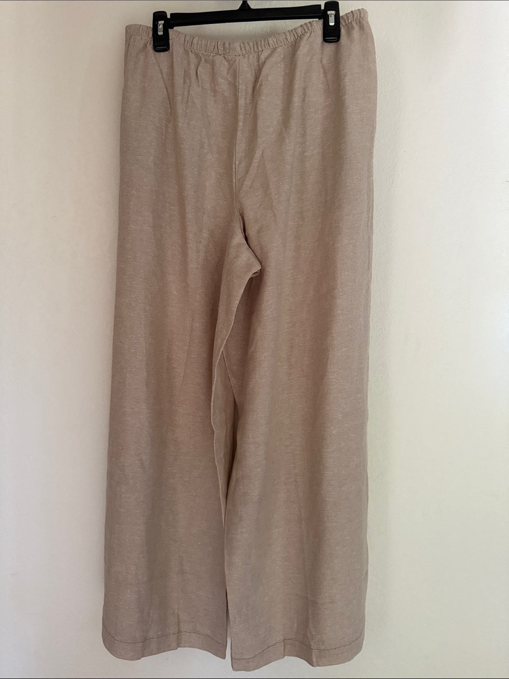 NWOT. Linen Sonoma Lightweight Wide-Leg Drawstring Pants - Taupe - Picture 3 of 3